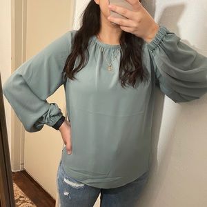 NWT H&M Green Blouse